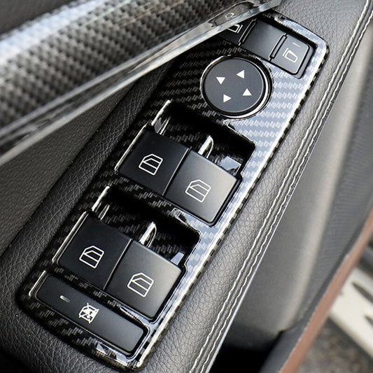 Carbon Car Window Buttons Frame