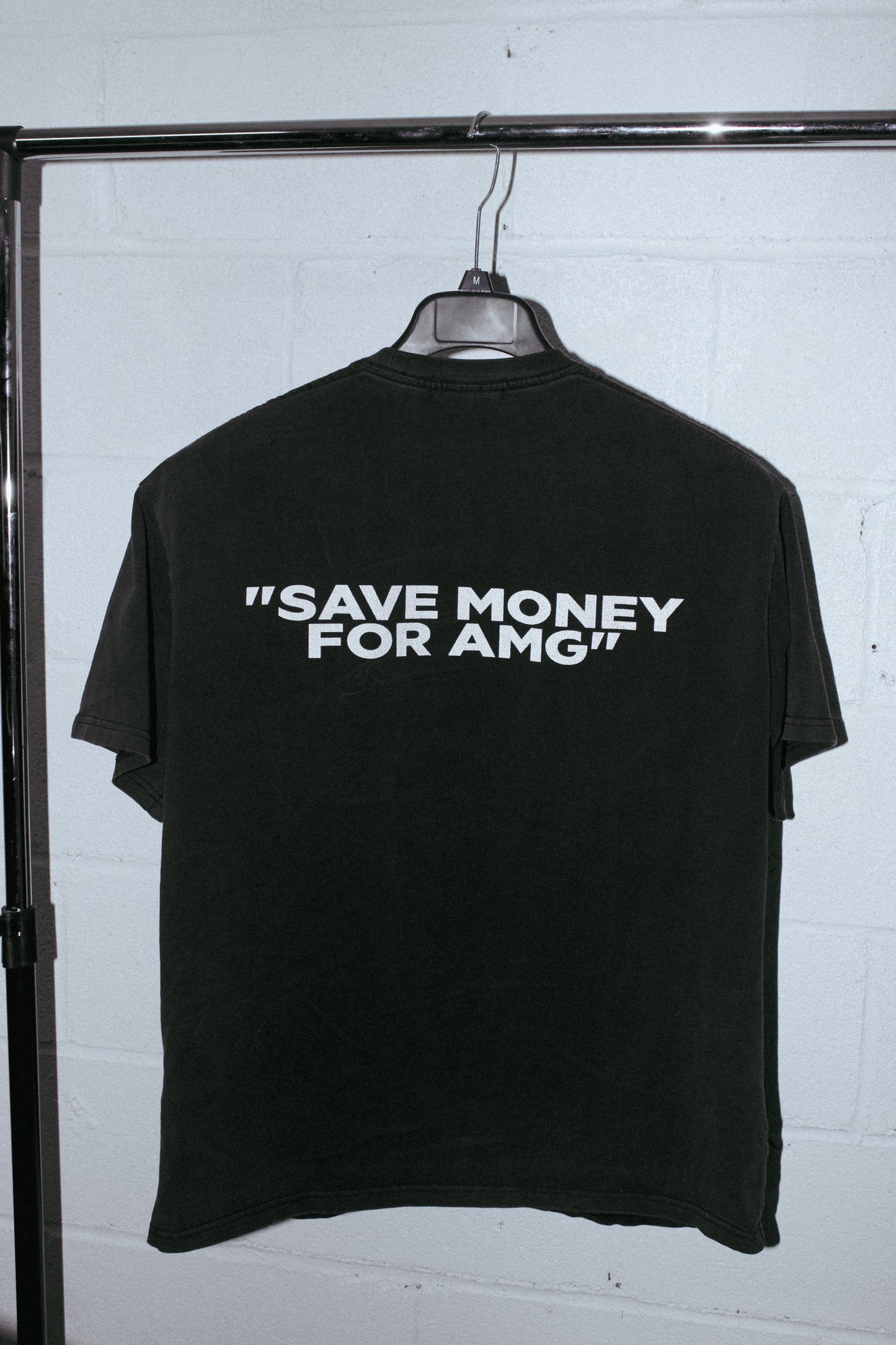 "SAVE MONEY FOR AMG" Black Tee