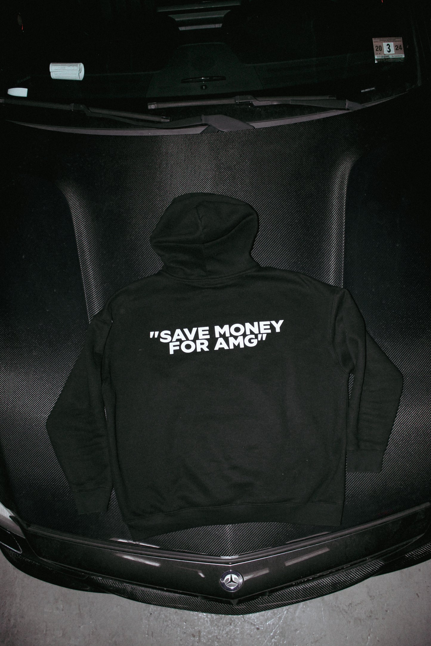 "SAVE MONEY FOR AMG" Black Hoodie