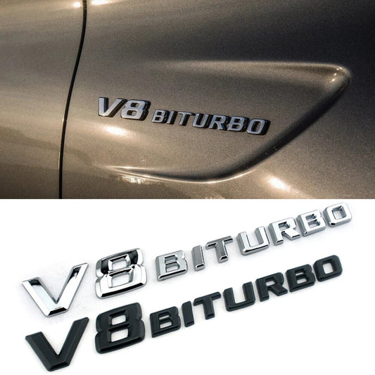 V8 BITURBO Badges