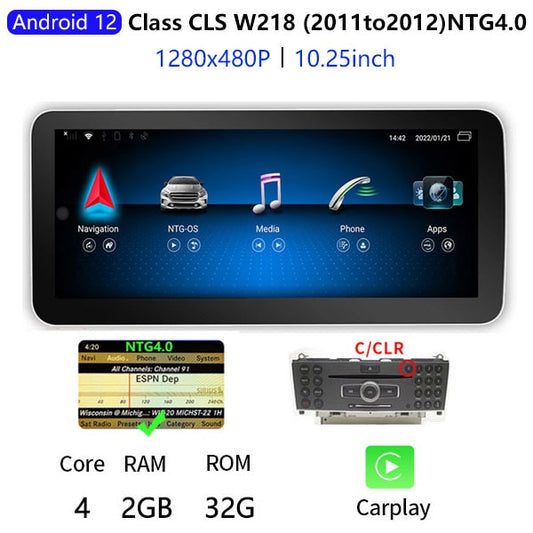 2011-12 W218 CLS Android Car Play